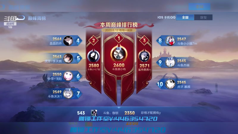 【2023-06-16 19点场】是个枷锁：【枷锁】加油努力