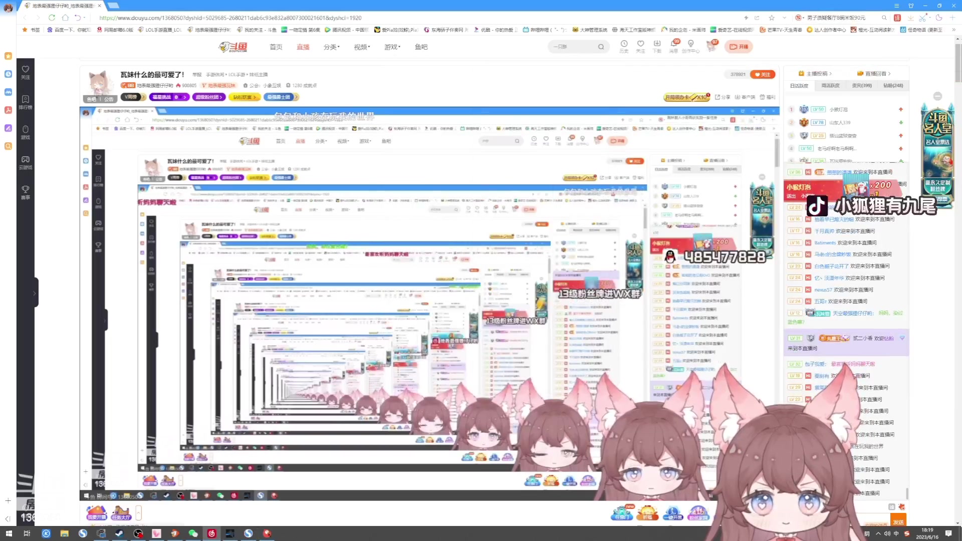 【2023-06-16 17点场】地表最强狸仔仔哟：瓦妹什么的最可爱了！