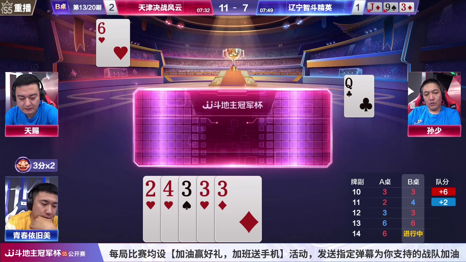 【2023-06-18 08点场】JJ斗地主官方：周天18点，福建梦幻VS紫禁城