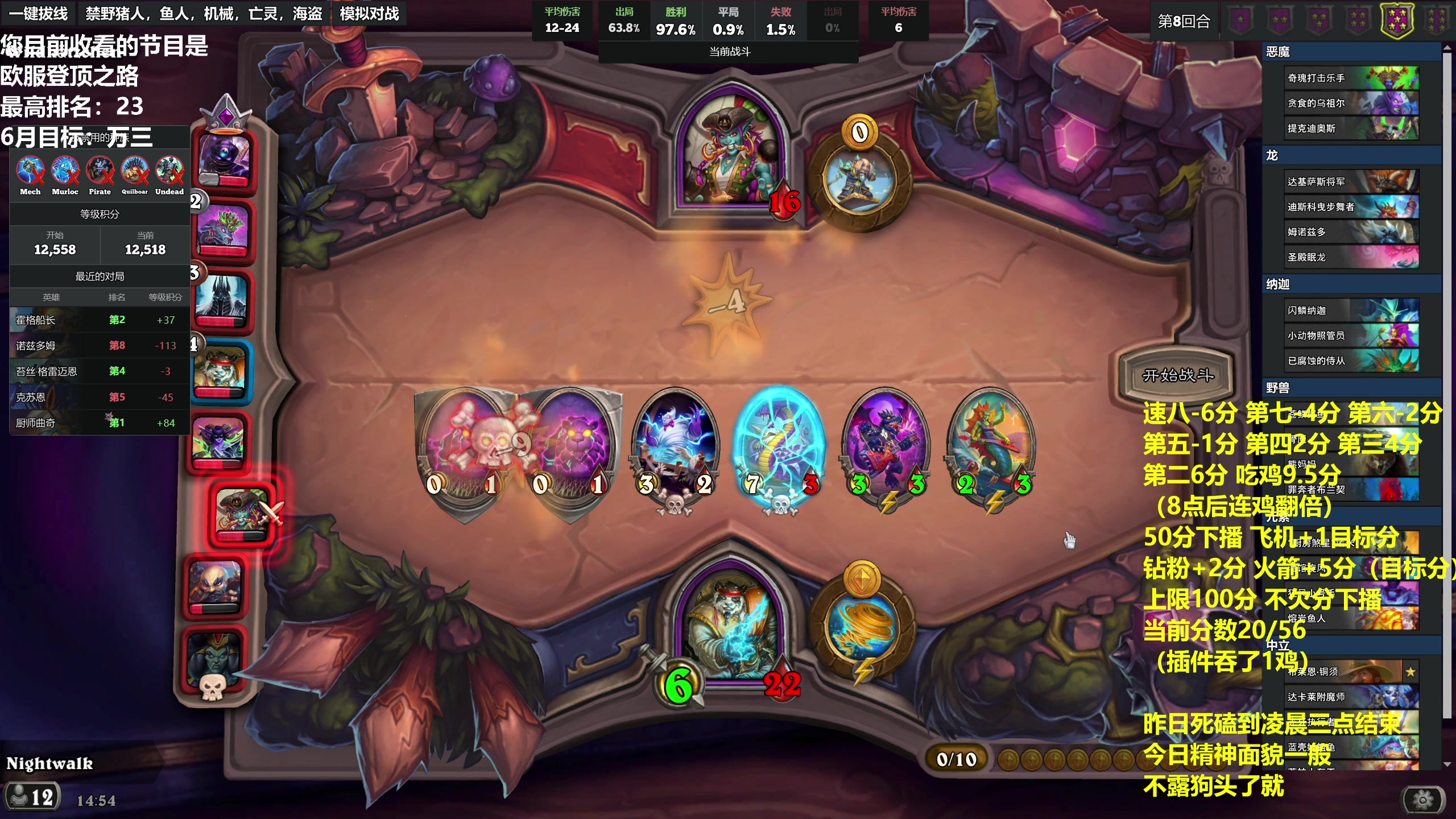 【2023-06-18 14点场】衣锦夜行：今日万三！欧服前十我来了！