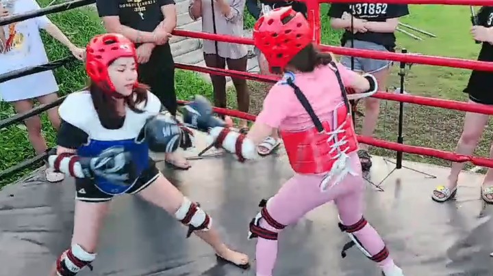 第一场还没有开始前傻爸说的女人赢第二场第一局。