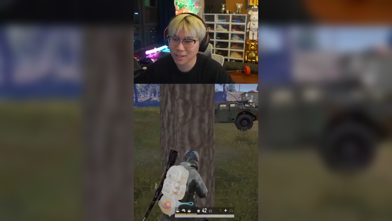 杀这么多了不会以为我真的恰不到这一把鸡？送他一局罢了