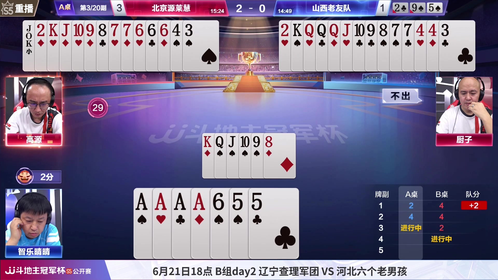 【2023-06-21 01点场】JJ斗地主官方：周三，查理军团VS六个老男孩