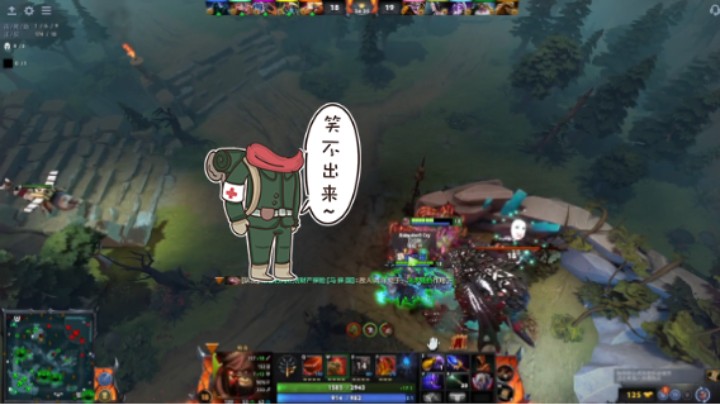 惨兮兮活久见DOTA2中单屠夫帕吉一整场没啥配合，各打各的尤其大哥剑圣从来无视队友，败北提名稳