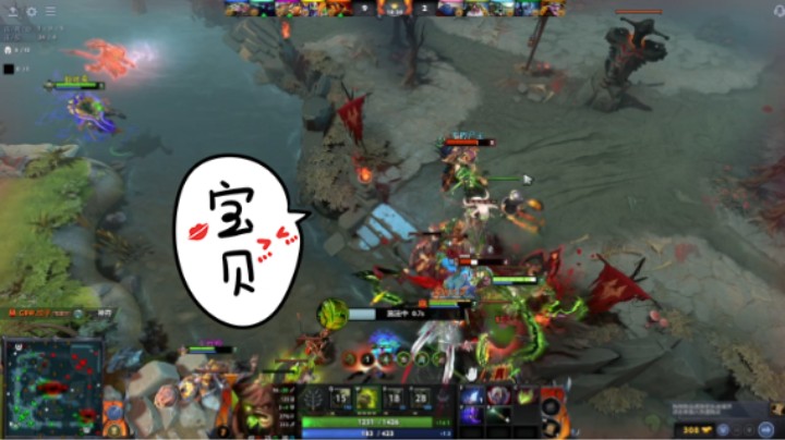 美滋滋活久见DOTA2三号位屠夫帕吉上路火枪杀成atm10分钟压了两千经济哈哈哈，20分钟 胜利提名，炸弹人竟然是mvp哈哈