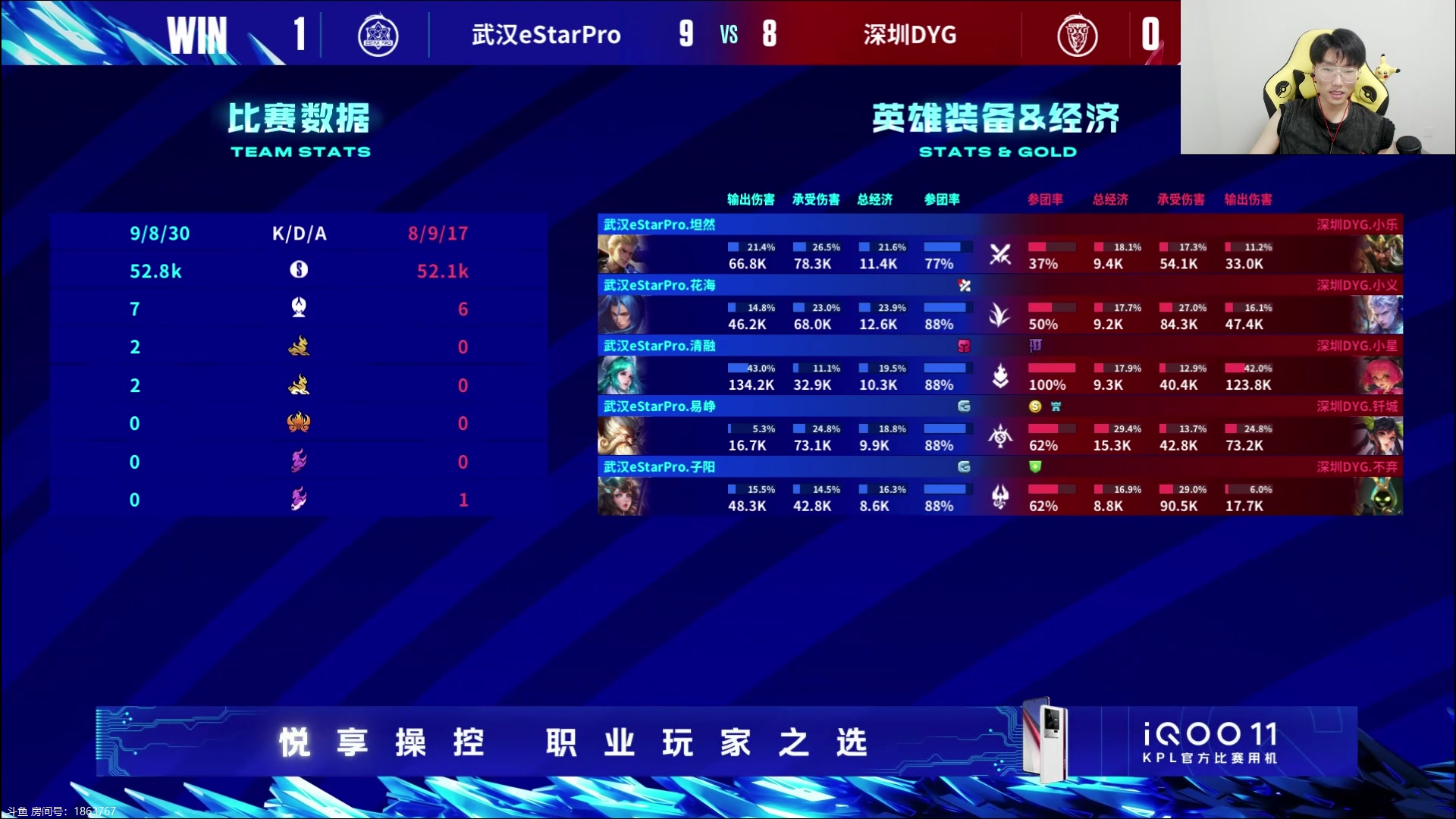 【2023-06-24 13点场】解说潇洒：武汉eStar  vs  深圳DYG