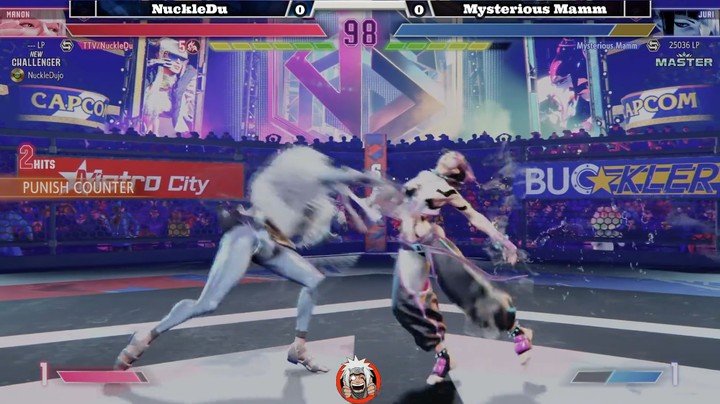 【街霸6】NUCKLEDU (MANON) VS MYSTERIOUS MAMM (JURI)