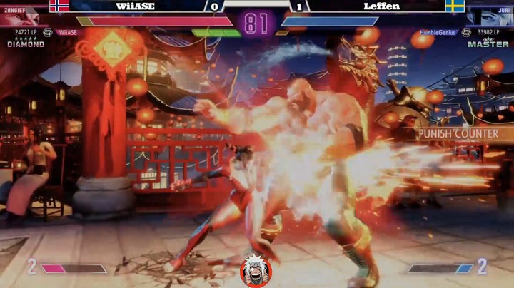 【街霸6】WiiAse (Zanguief) vs Leffen (Juri)