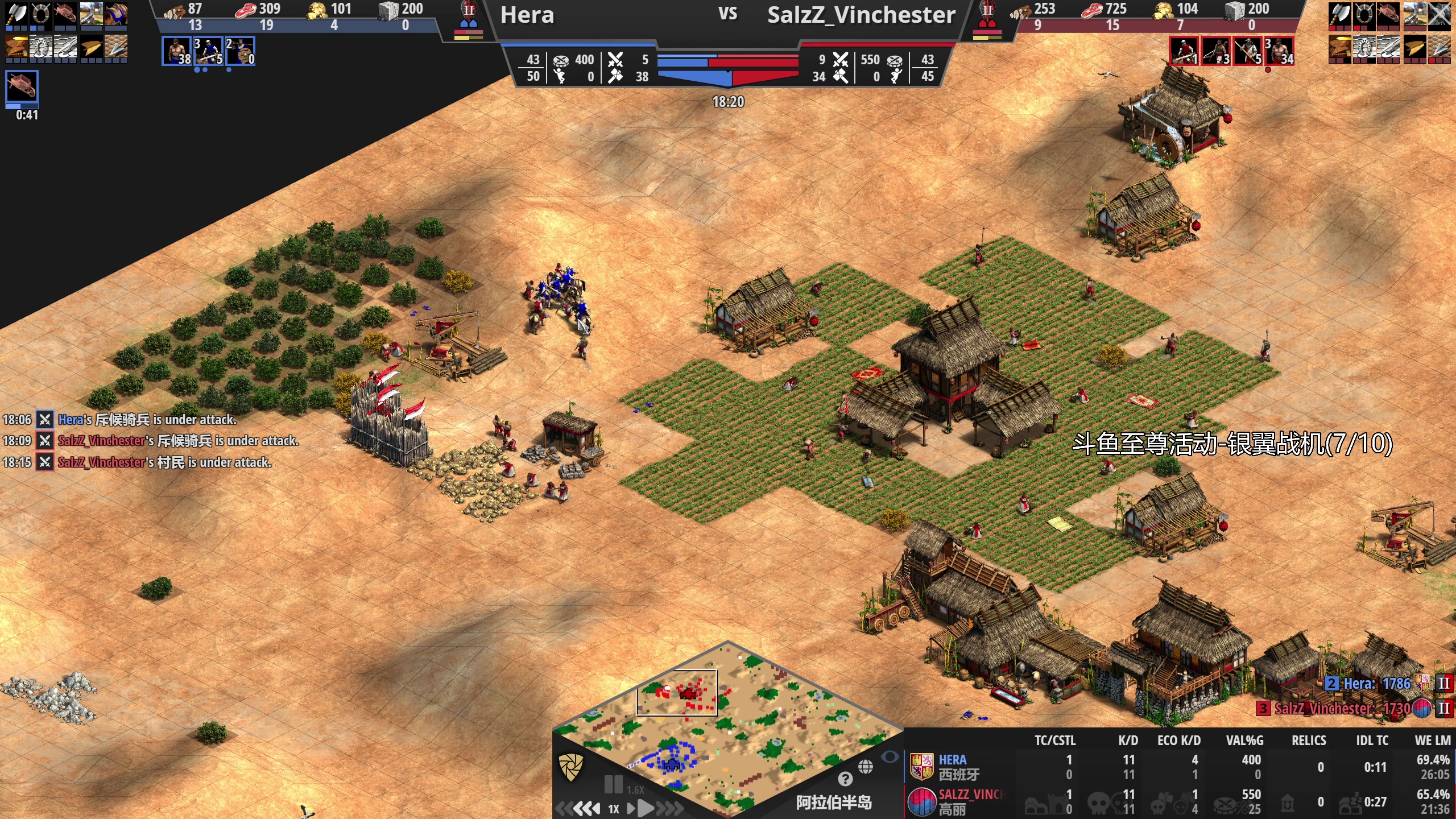 【2023-06-27 01点场】帝国时代猜火车Yo：[双倍]周一晚上10点美味杯预热赛