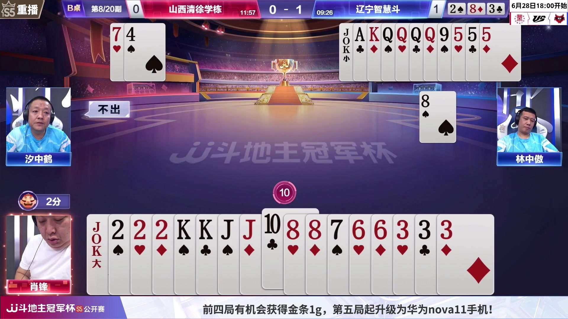 【2023-06-28 01点场】JJ斗地主官方：周三18点，S5公开赛D组开打