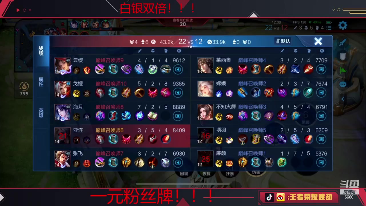【2023-06-28 19点场】RW渡劫：白银双倍 1元粉丝牌 巅峰继续冲！！！
