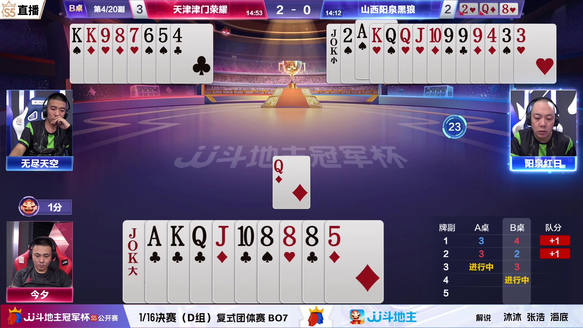 【2023-06-28 21点场】JJ斗地主官方：本周四，王者觉醒VS湖北强盛