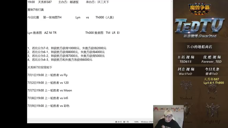 【TED出品】天秀杯S87 Lyn vs Th000 下 张飞卡位