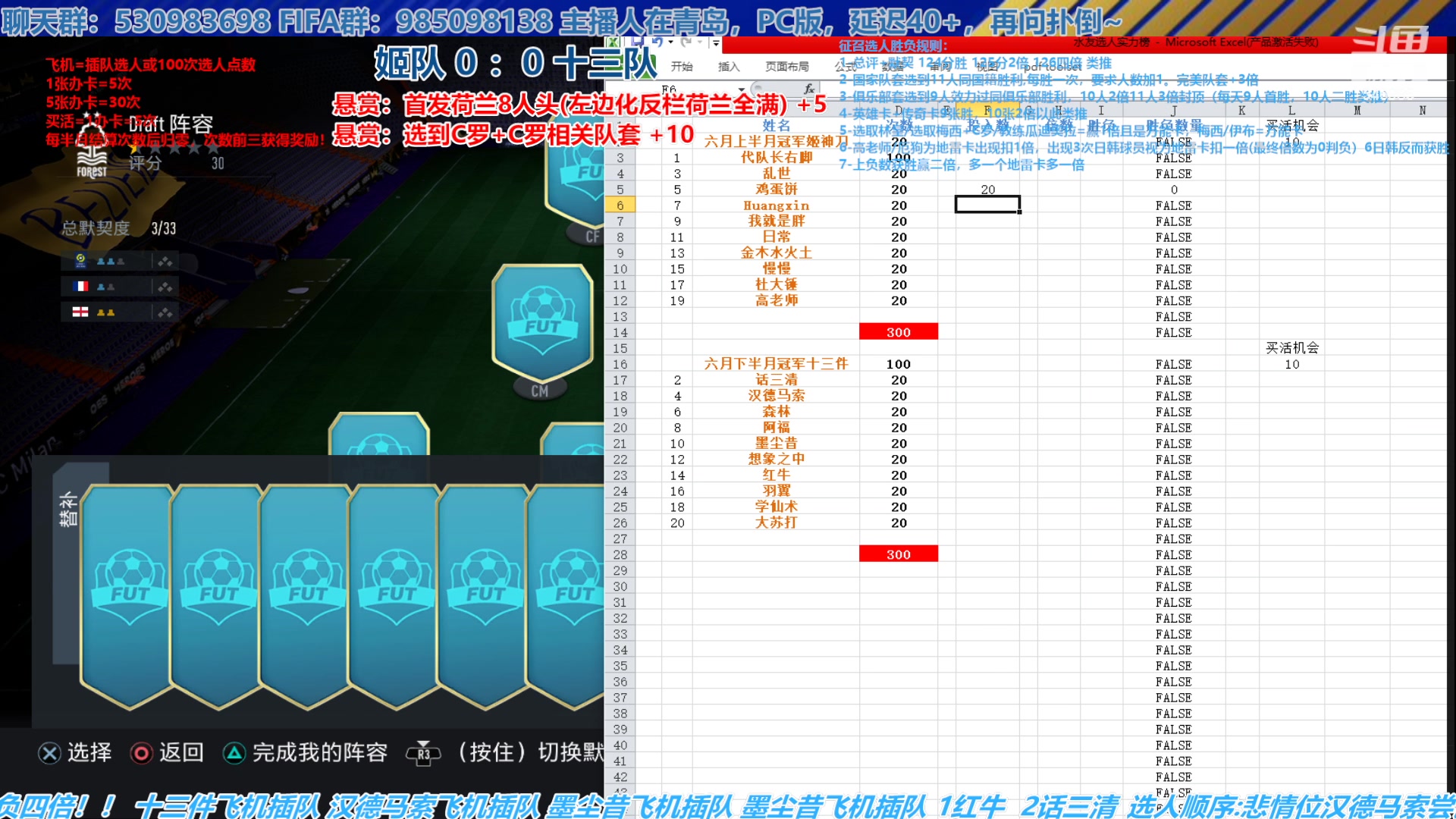 【2023-06-30 14点场】高老师爱足球：FIFA23征召选人，六月冠军争霸战！
