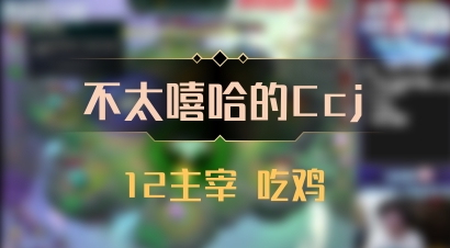 【不太嘻哈的Ccj】12主宰 吃鸡