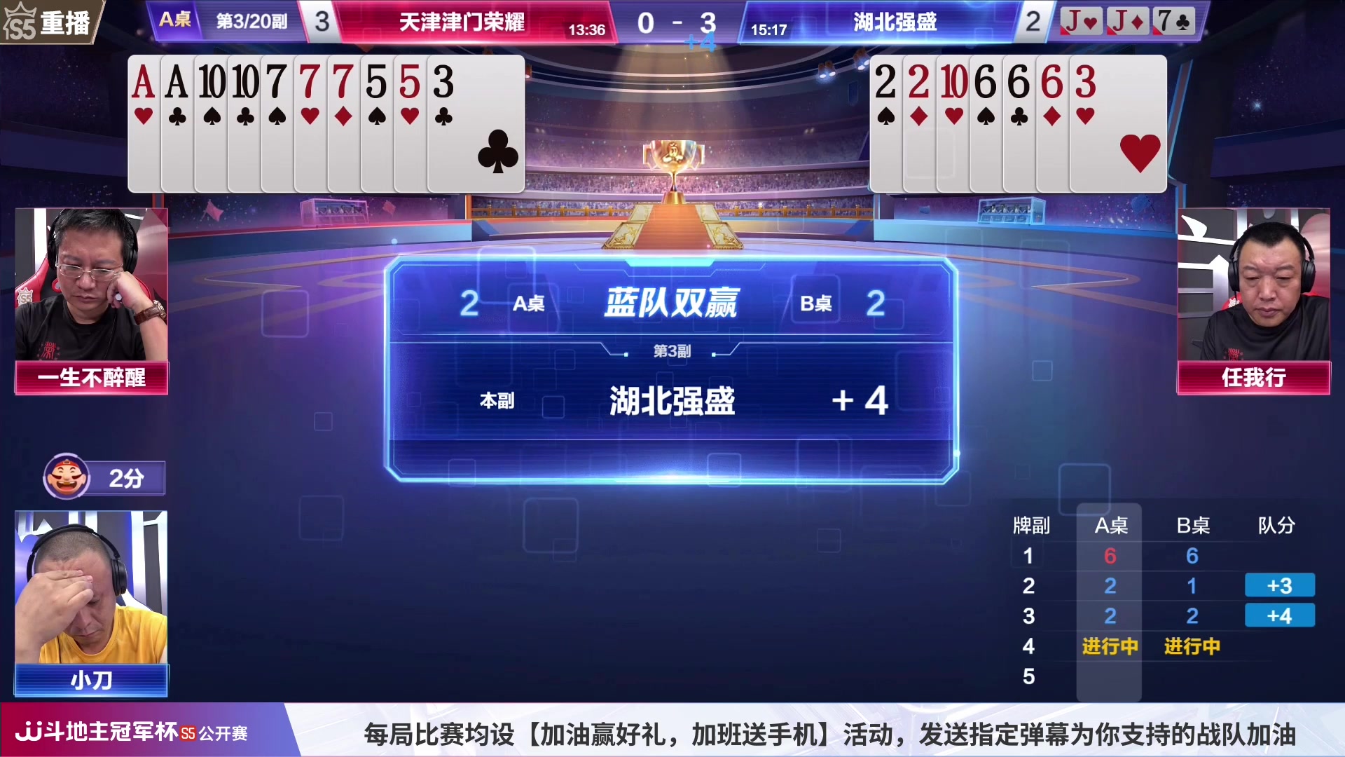 【2023-07-01 07点场】JJ斗地主官方：周六18点，8进4第二场开打！