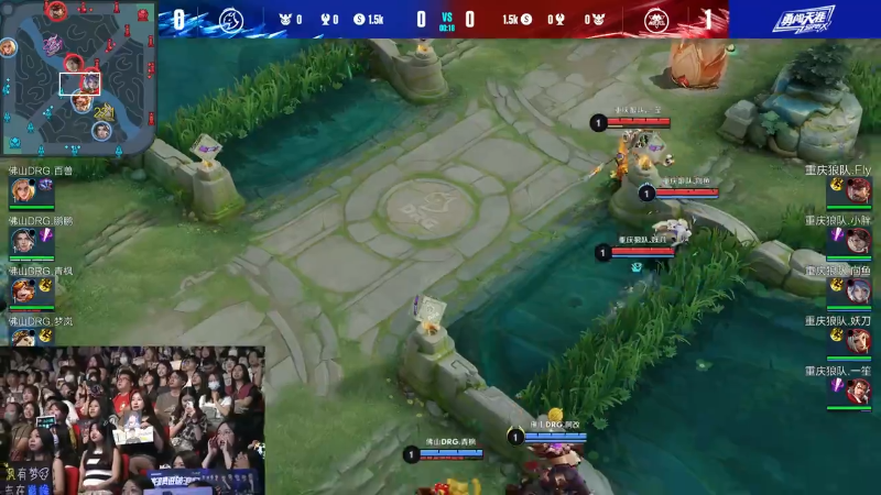 佛山DRG VS 重庆狼队第2局-2023KPL夏季赛常规赛