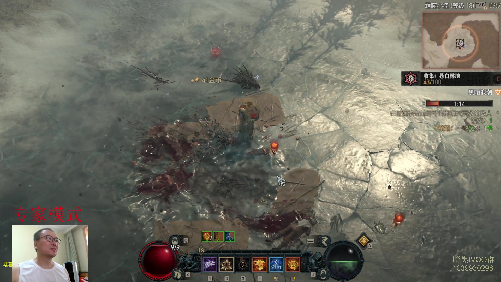 【2023-07-06 09点场】英雄吕布：暗黑4 专家 HC  德鲁伊 开荒