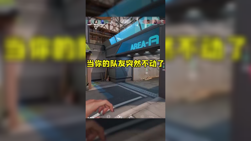 当你的队友突然不动了 他会在做什么？