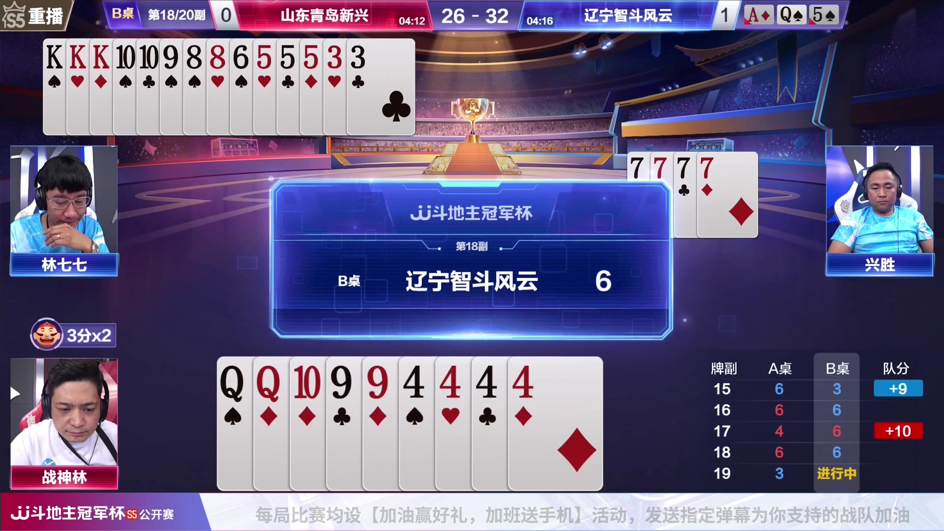 【2023-07-08 05点场】JJ斗地主官方：周六18点，东炸团VS隐士居