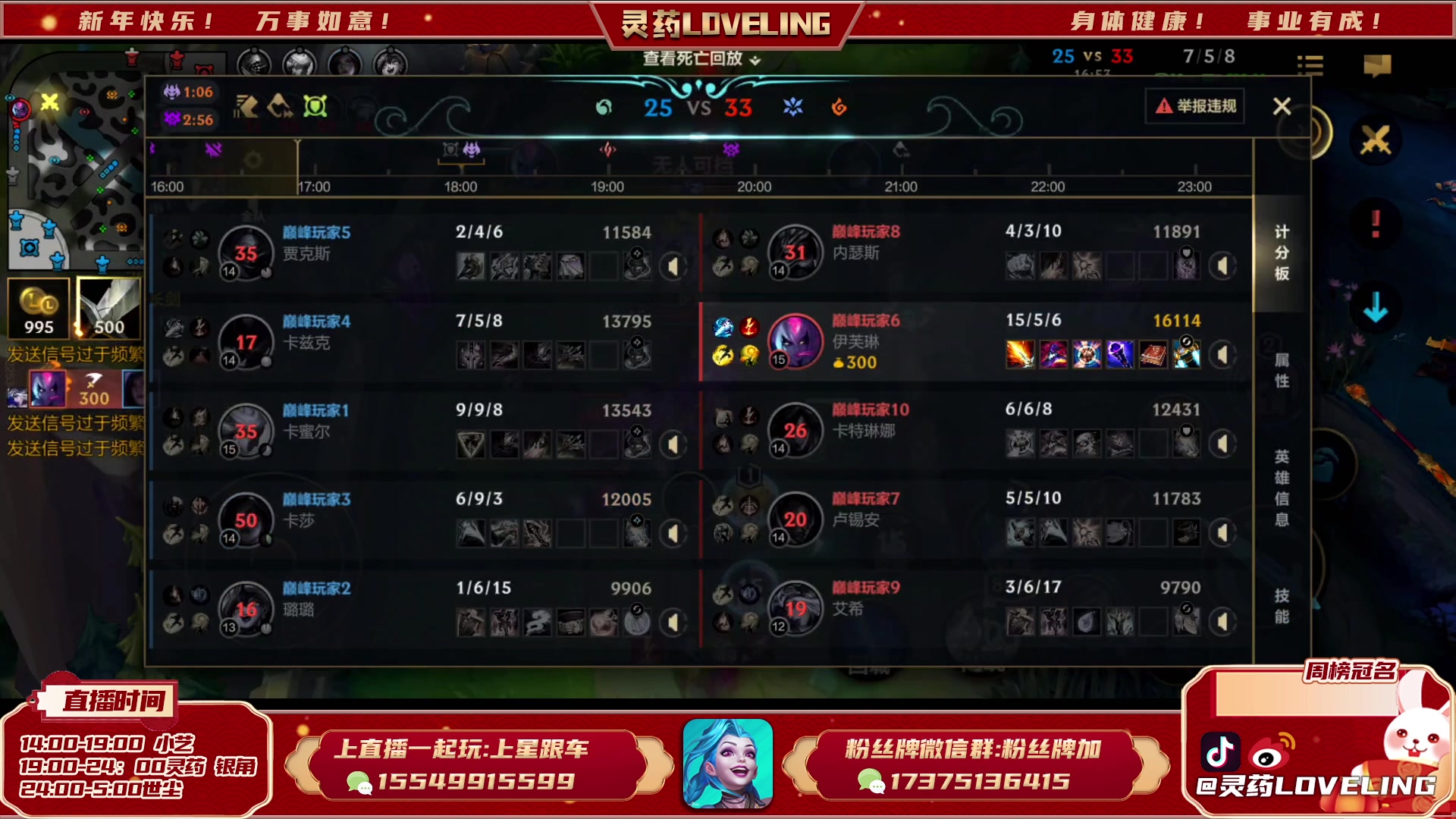 【2023-07-08 18点场】灵药LoveLing：百星排位！9408500