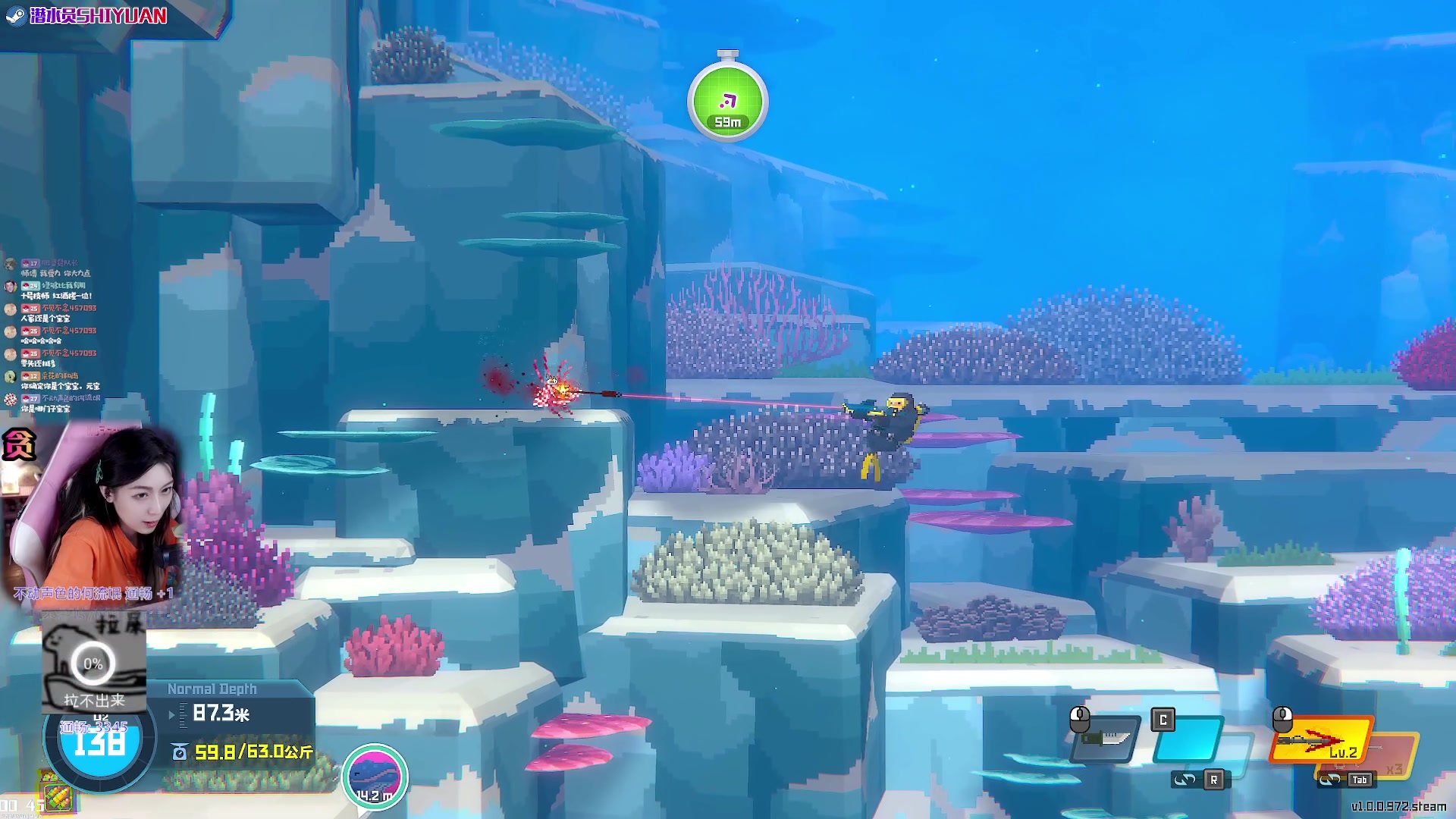 【2023-07-08 00点场】绝不早到十元元：潜水员十元 :( 主打一个字 贪