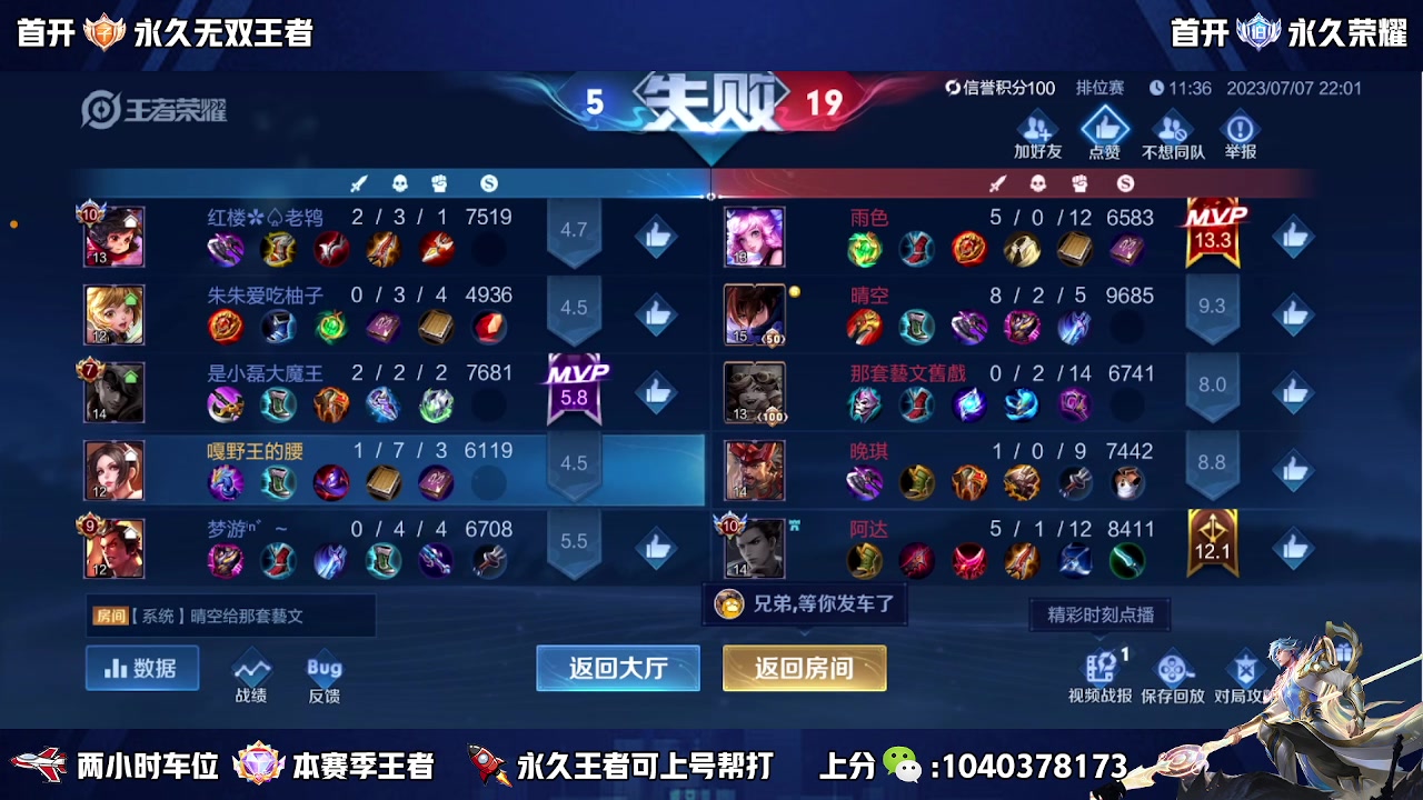 【2023-07-07 21点场】天涯丶全能打野：斗鱼第一赵云 教学打法 学废了吗