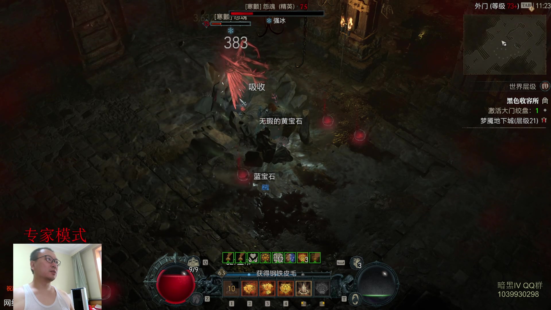 【2023-07-08 10点场】英雄吕布：暗黑4 专家 HC  德鲁伊 开荒