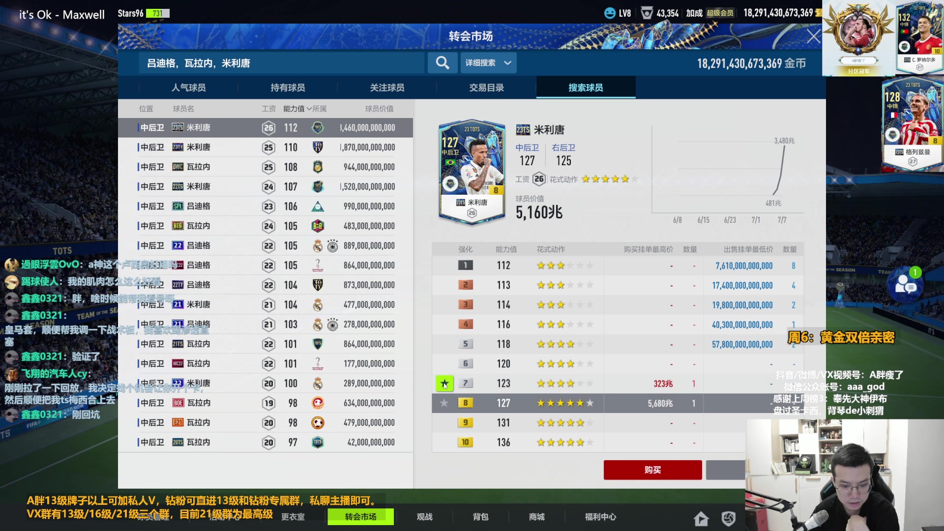 【2023-07-08 15点场】A胖瘦了：A胖~黄金双倍~开新连锁