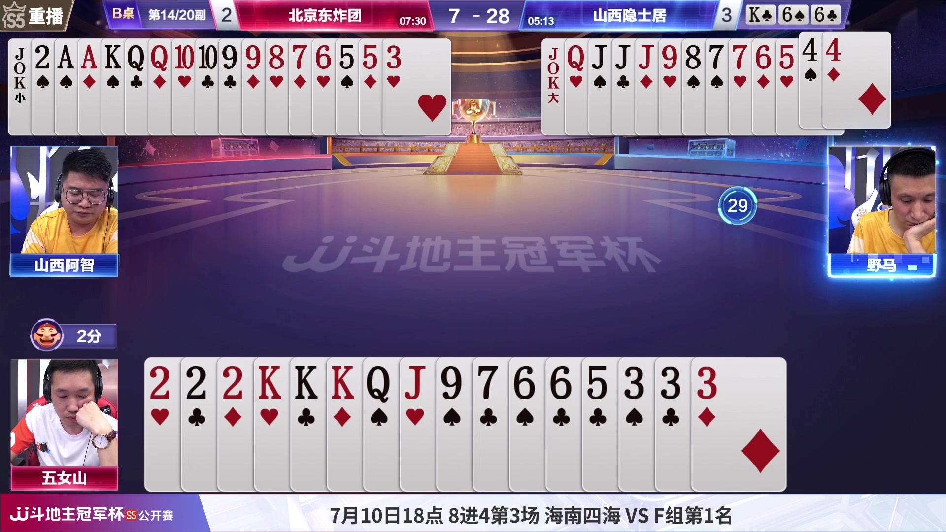 【2023-07-09 03点场】JJ斗地主官方：周天18点，F组最后一战！