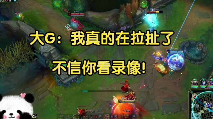 大G：我真的在拉扯了，不信你看录像！