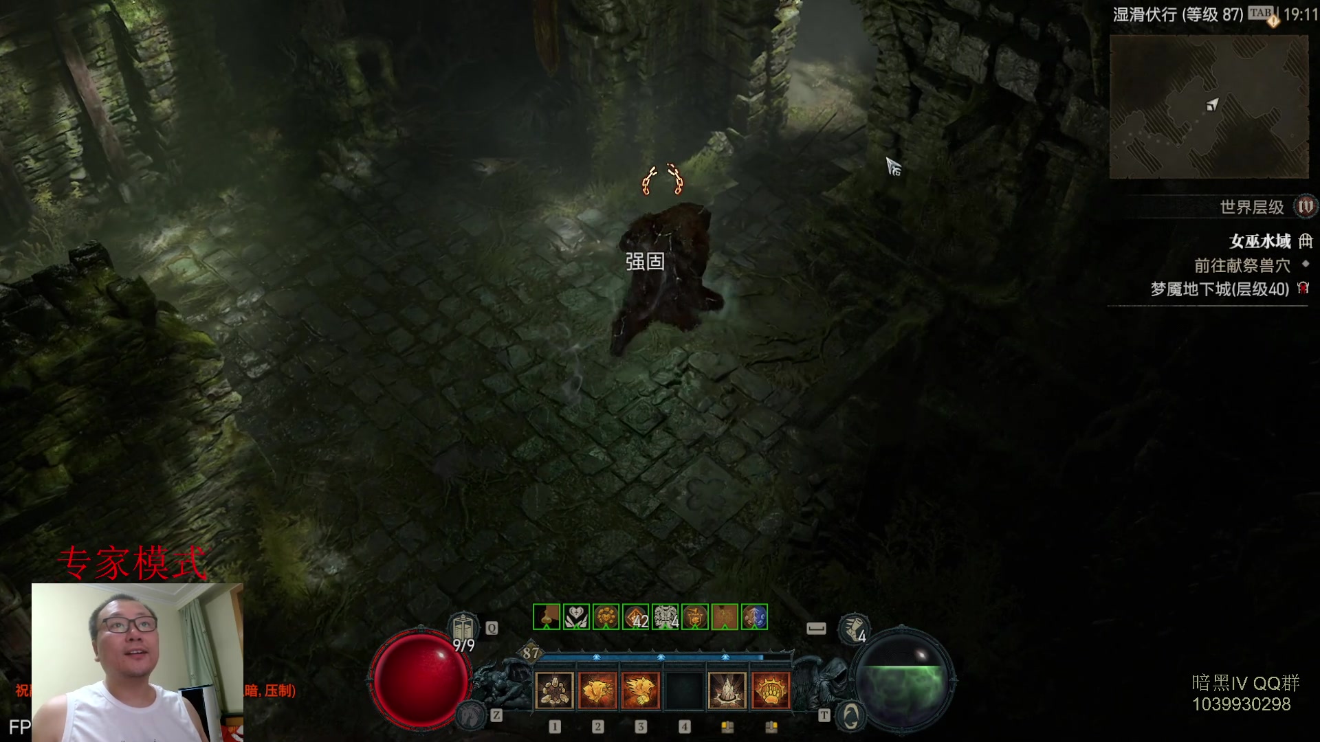 【2023-07-11 18点场】英雄吕布：暗黑4 专家 HC  德鲁伊 开荒