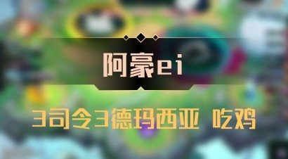 【阿豪ei】3司令3德玛西亚 吃鸡