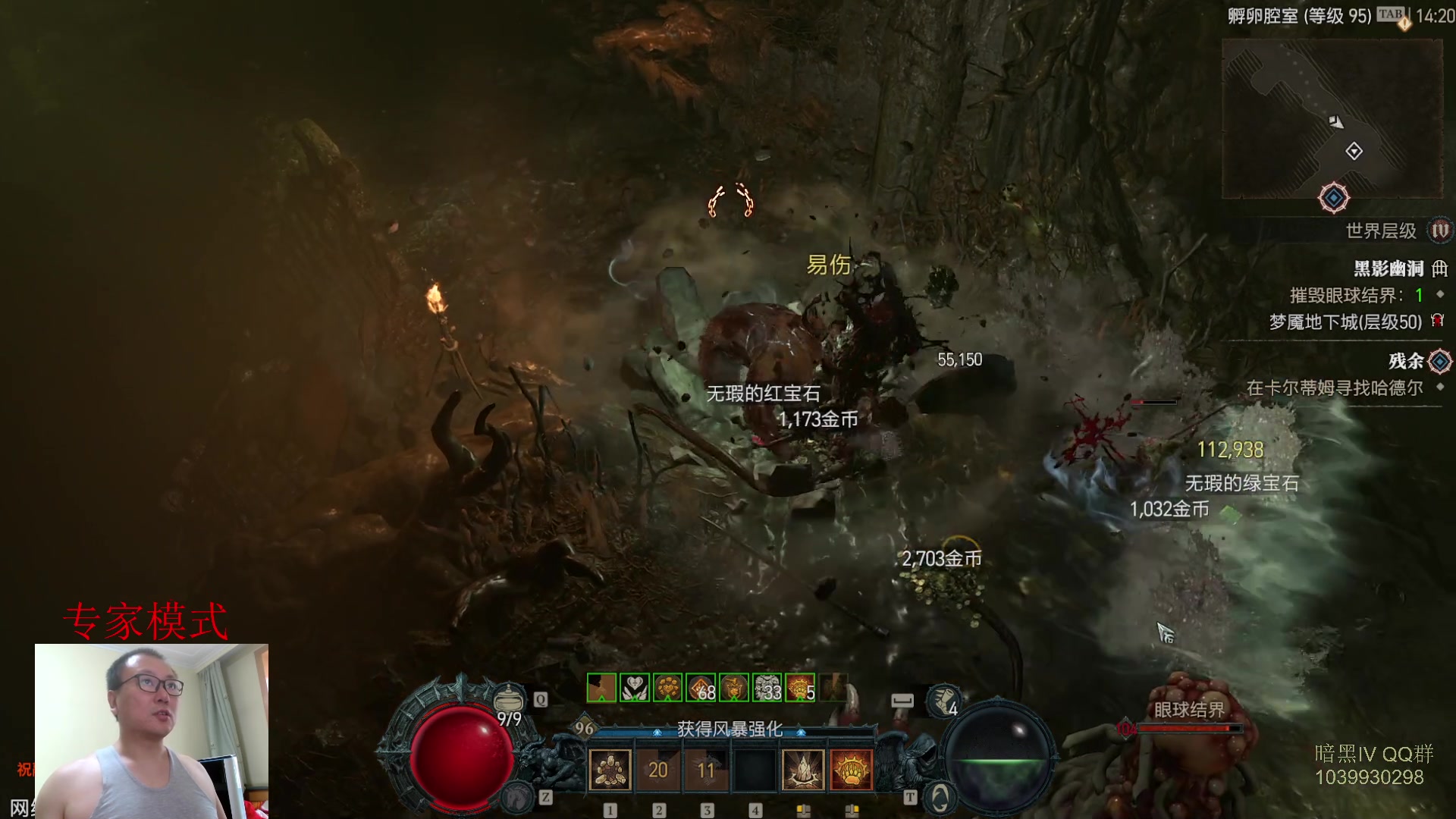 【2023-07-13 13点场】英雄吕布：暗黑4 专家 HC  德鲁伊 开荒