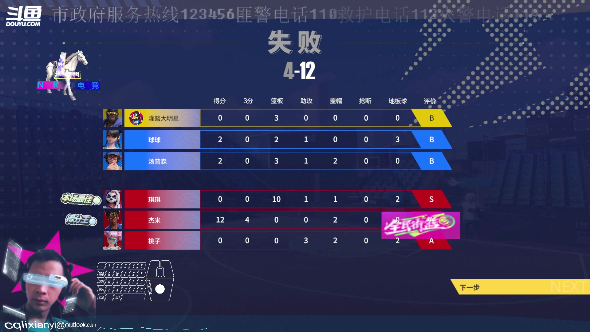 全民街篮挑战模式3v3记录