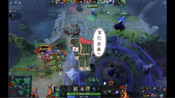 惨兮兮活久见DOTA2中单死亡先知dp遇见巨婴傻逼三号位死灵法师上来就莫名挂机刷野，现在这游戏咋这么多来找爹妈的，环境越来越差了唉