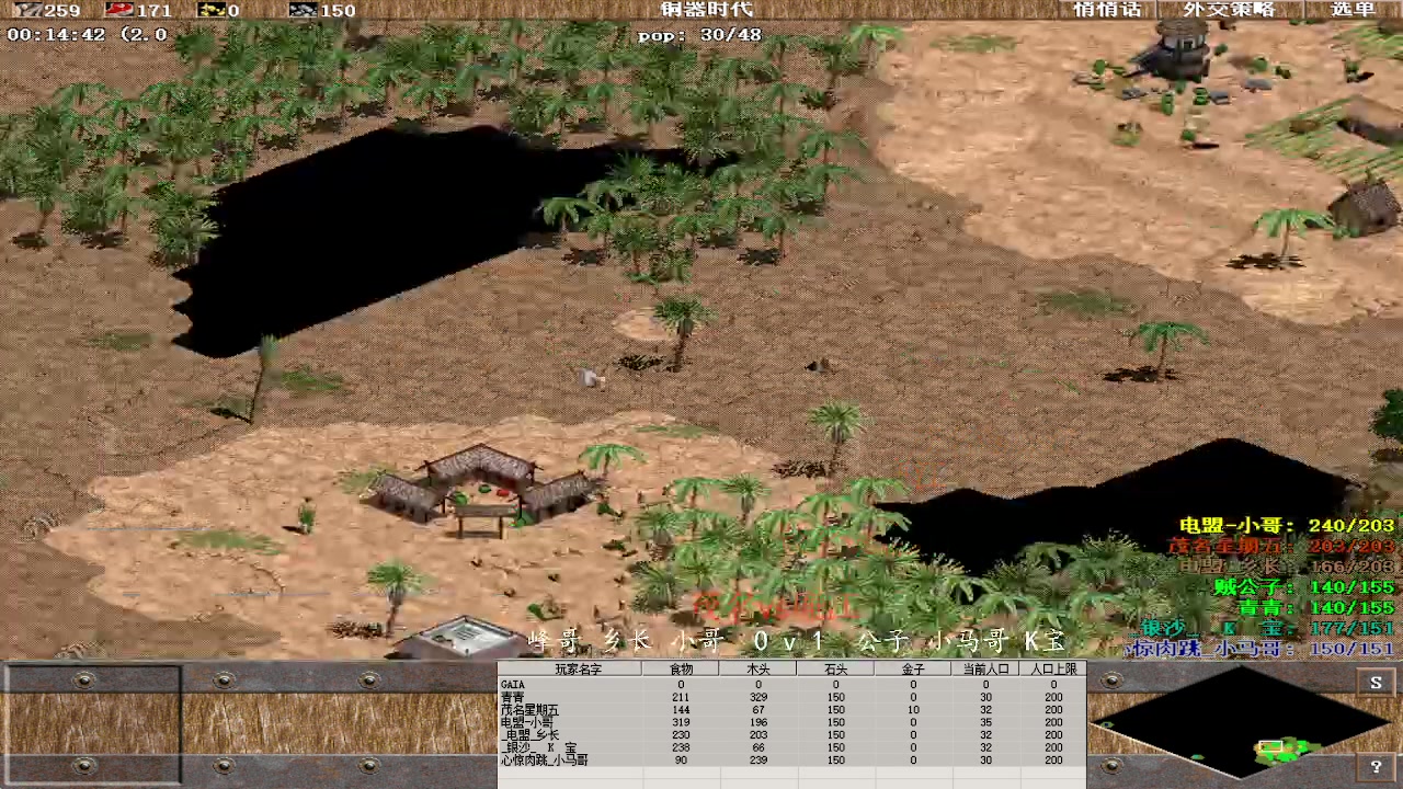 峰哥 乡长 小哥  2 v  4  公子 小马哥 K宝