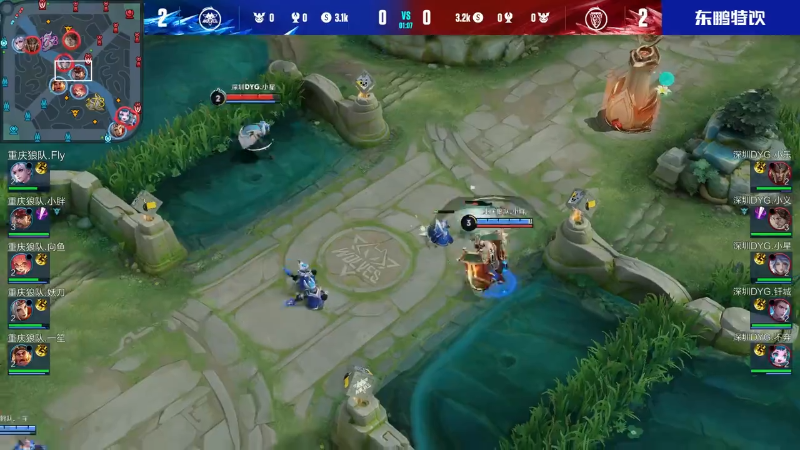 重庆狼队 VS 深圳DYG第5局-2023KPL夏季赛常规赛