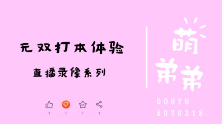 无双打本体验