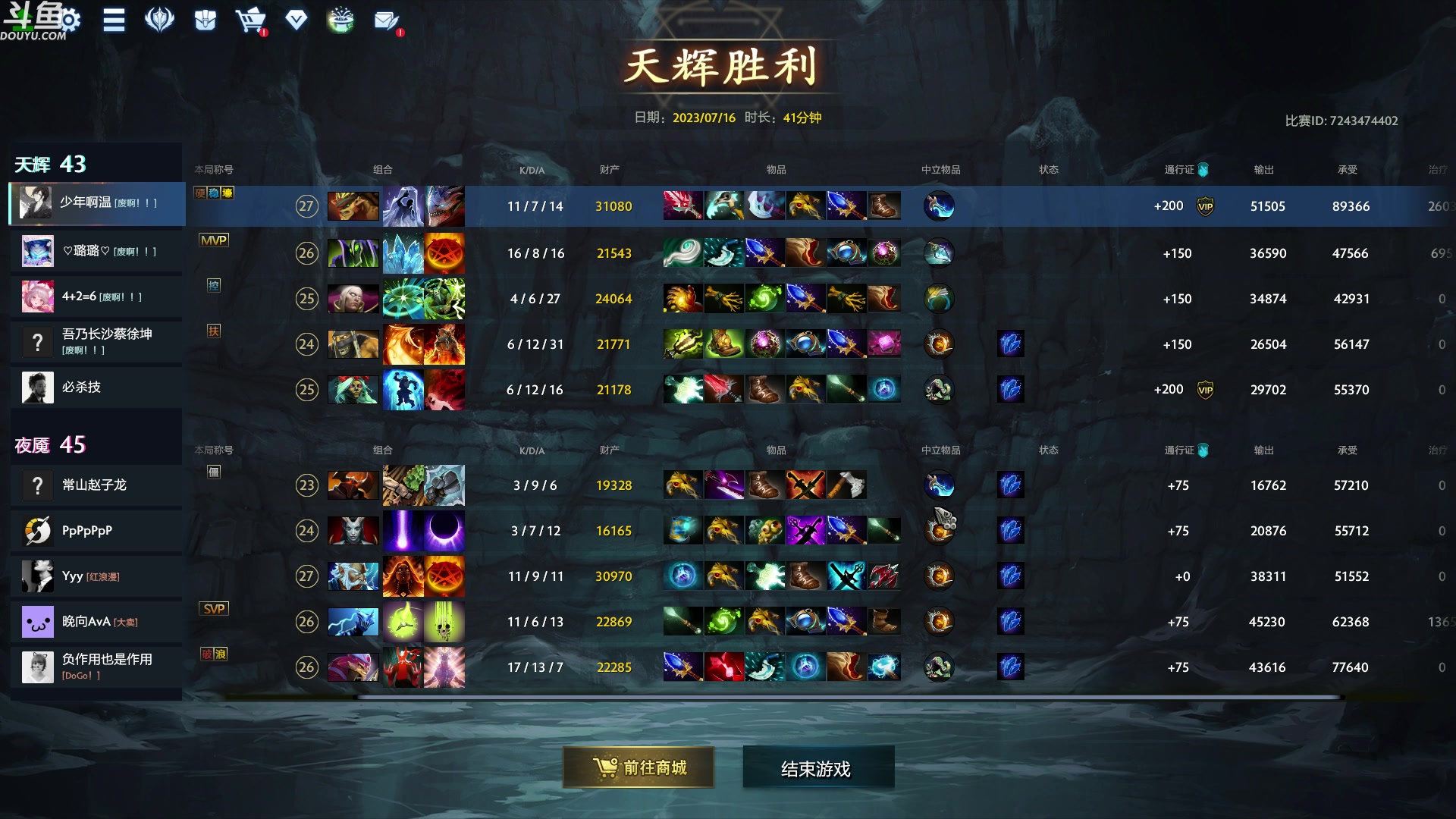 【2023-07-16 06点场】wenshen589：哪有这么容易倒下！