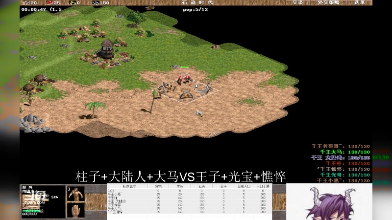 柱子+大陆人+大马1VS3王子+光宝+憔悴