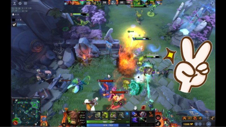 美滋滋dota2三号位屠夫帕吉躺赢
