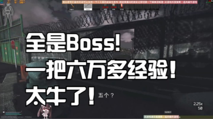 全是Boss!一把六万多经验！太牛了！