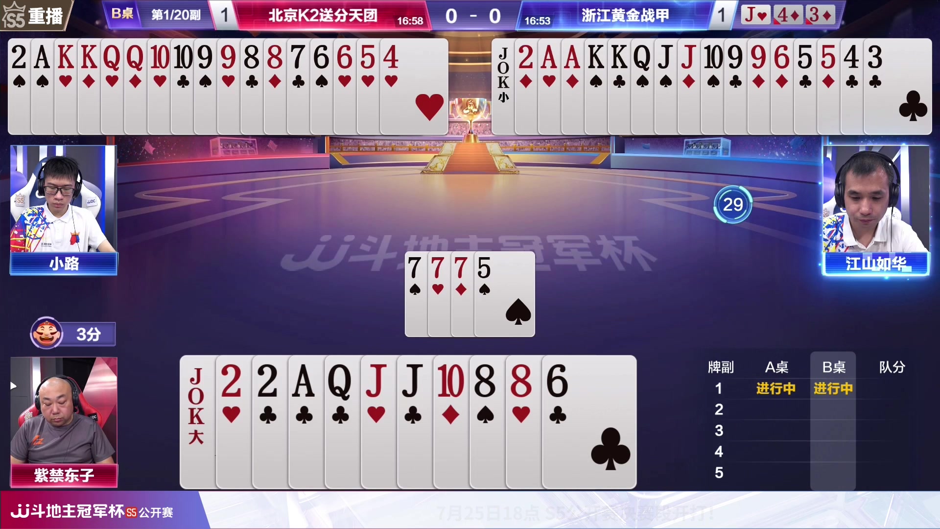 【2023-07-21 07点场】JJ斗地主官方：25号18点，公开赛决赛段开打