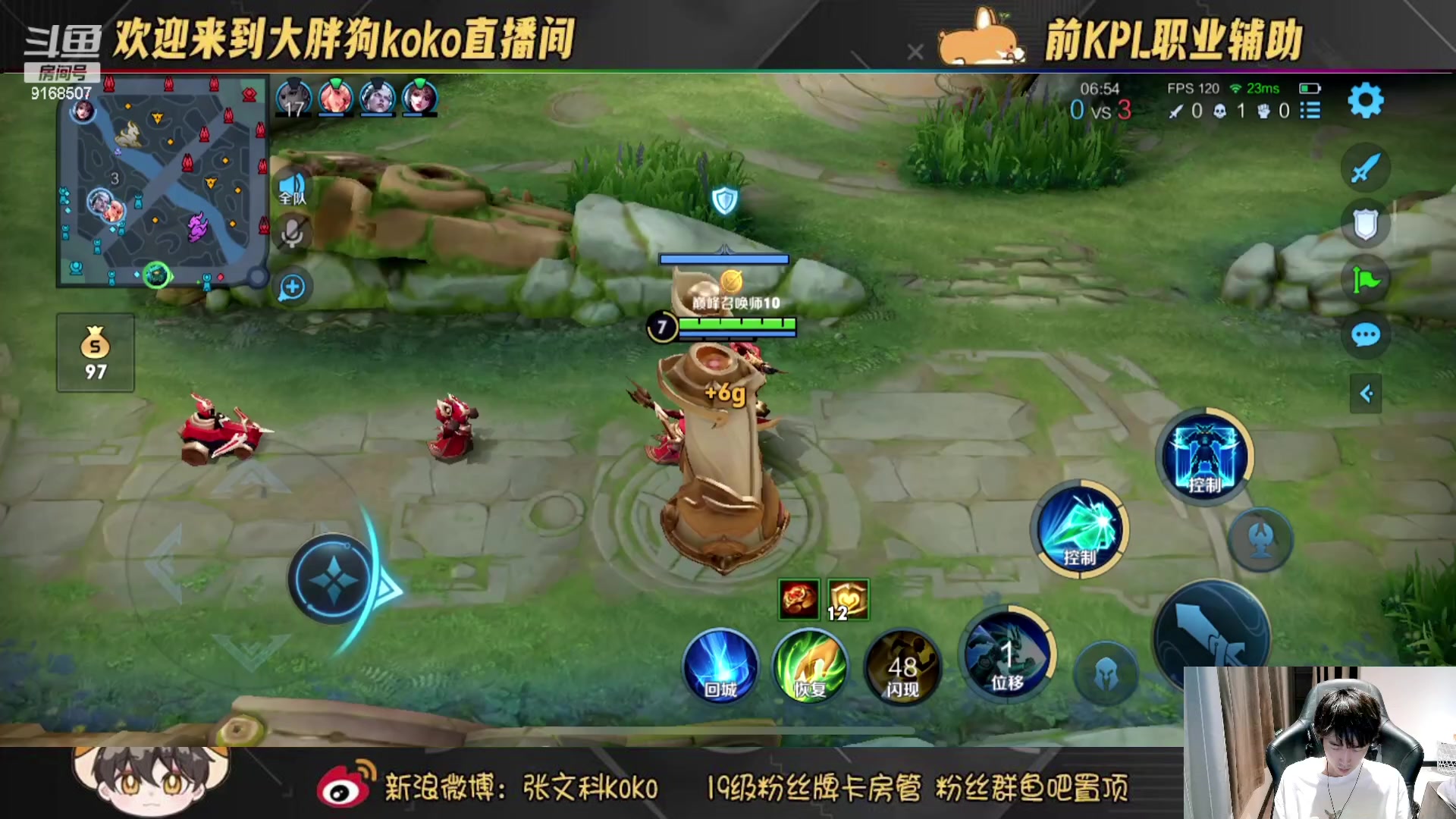 【2023-07-22 20点场】大胖狗koko：（101段辅助） 国服苏烈把把C