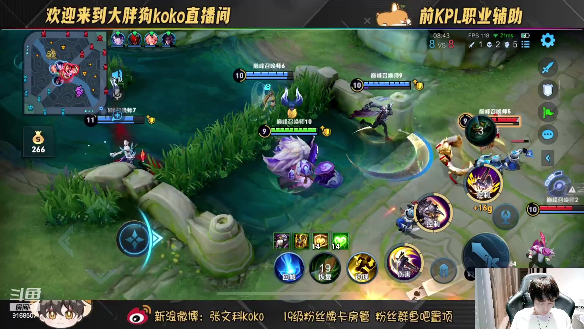 【2023-07-22 22点场】大胖狗koko：（101段辅助） 国服苏烈把把C
