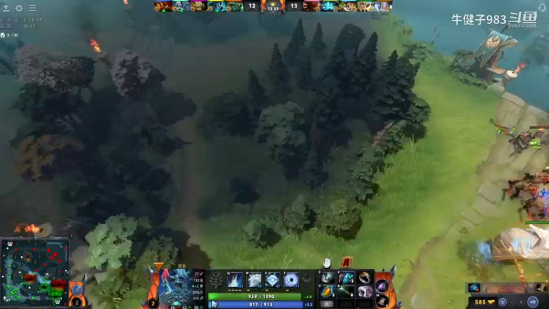 惨兮兮dota2五号位巫妖败北