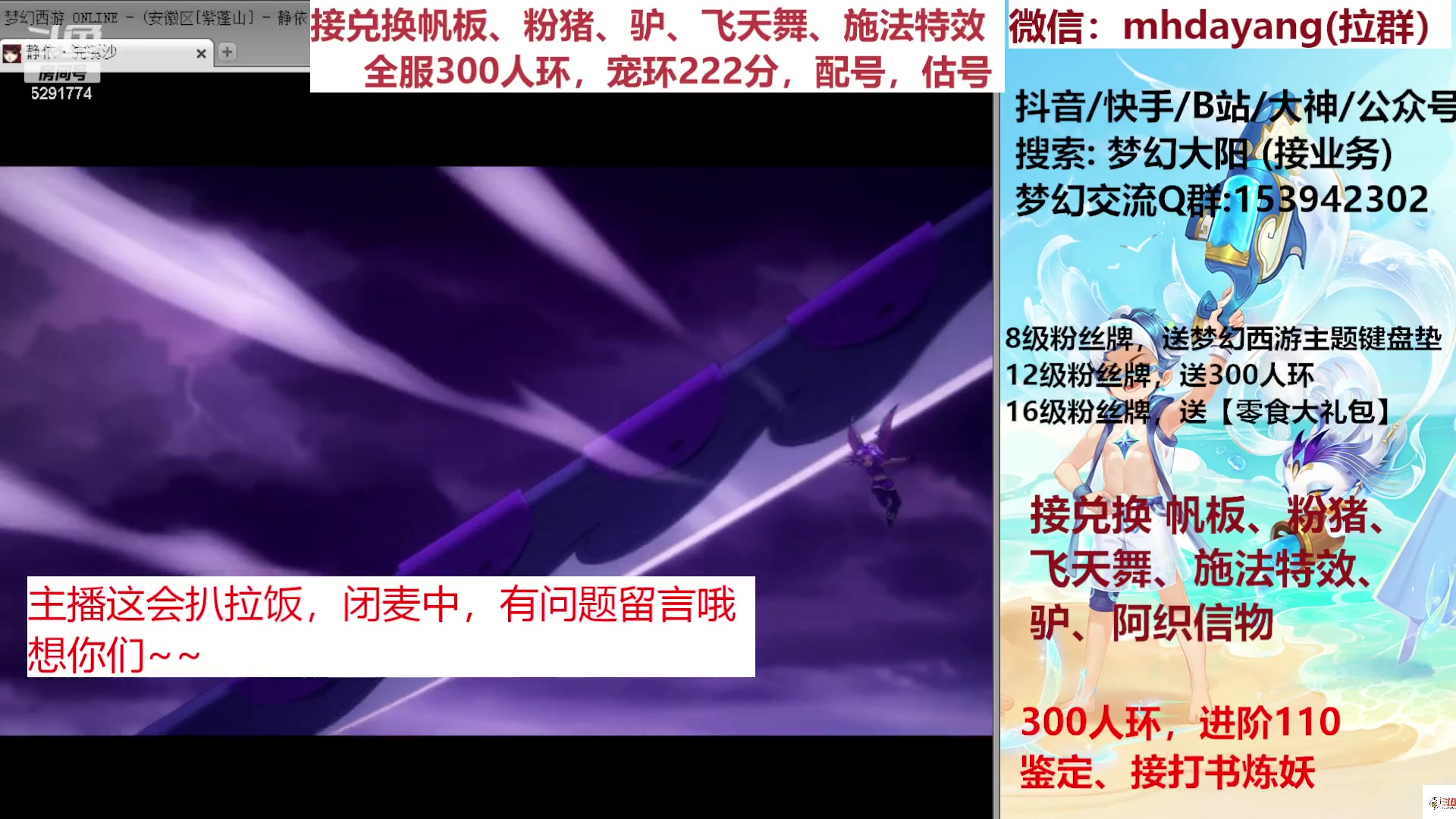 【2023-07-25 13点场】梦幻大阳：新门派冲级，搞起啦。全服300人环