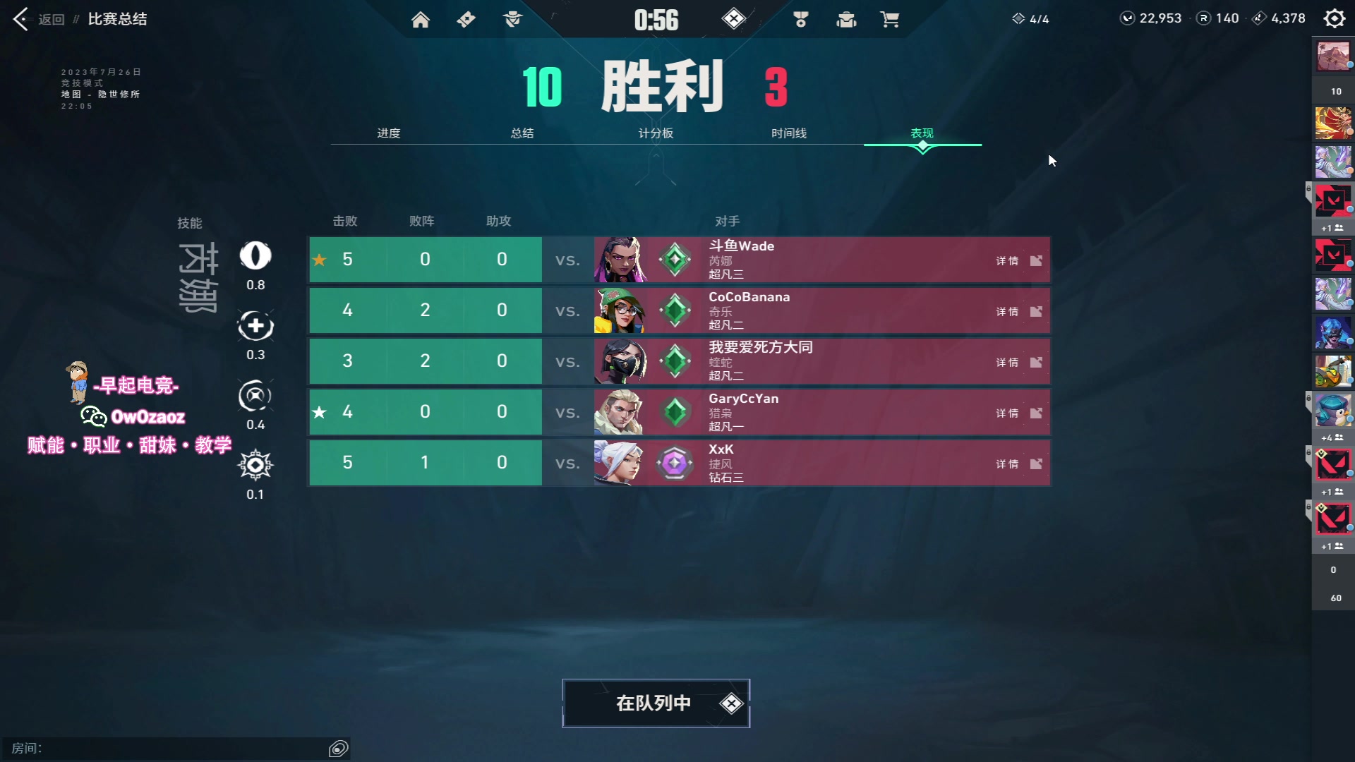 【2023-07-26 01点场】三酒OuO：你是天赋还是努力