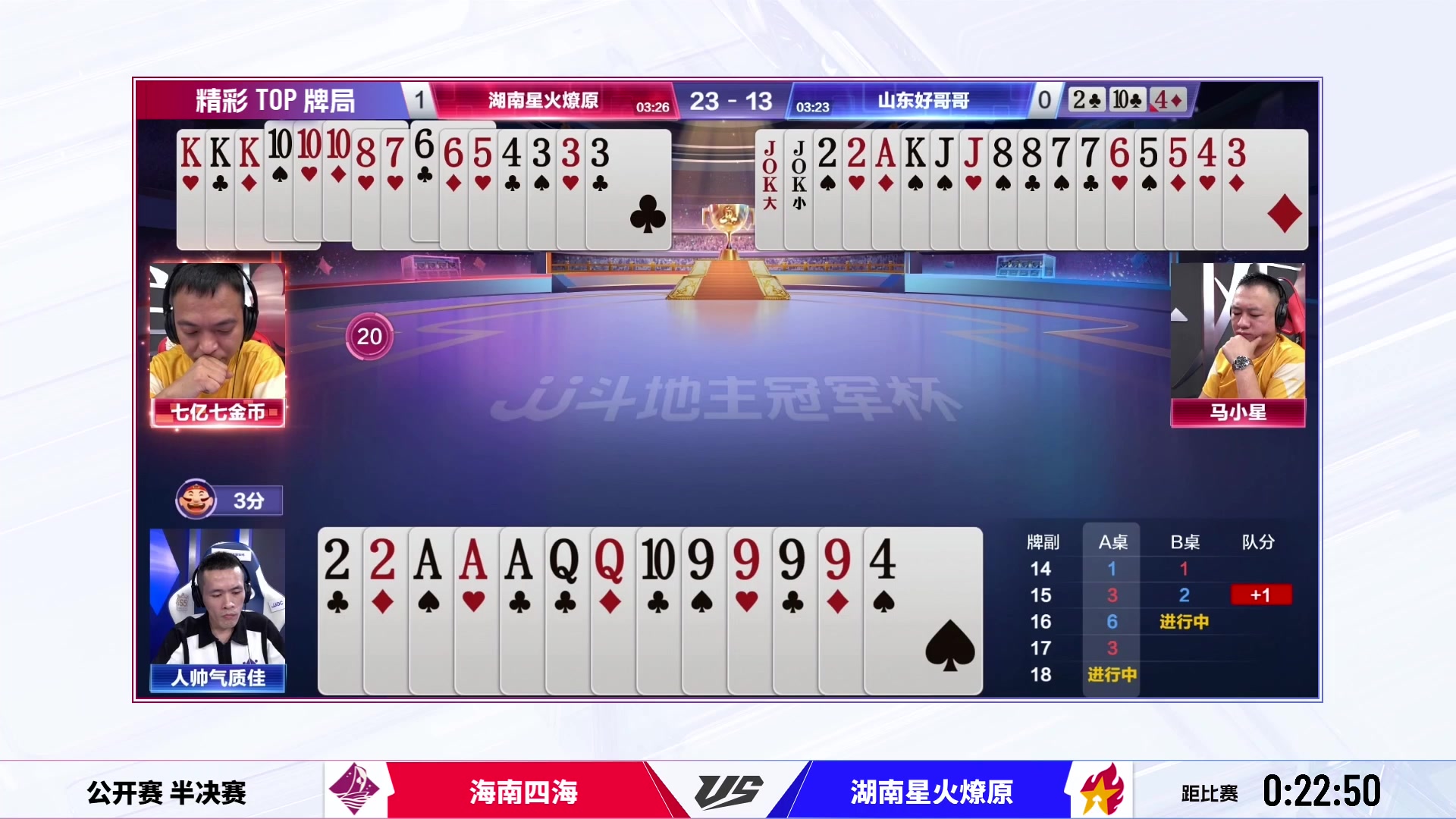 【2023-07-26 16点场】JJ斗地主官方：JJ斗地主冠军杯公开赛